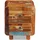 vidaXL Nachtschrank Altholz 43 x 33 x 51 cm Braun