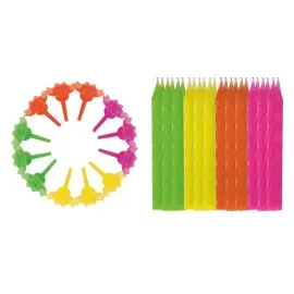 Stylex Geburtstagskerzen-Set 36 St. bunt