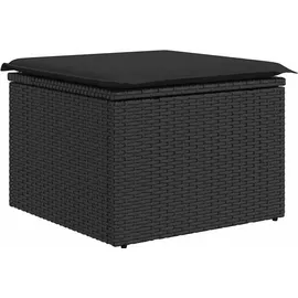 vidaXL Garten-Lounge-Set 9-tlg. schwarz