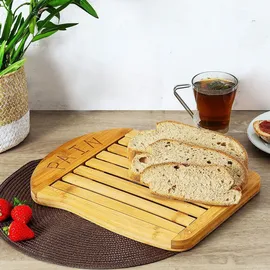 SECRET DE GOURMET Bambus-Brot-Schneidebrett 34x26cm