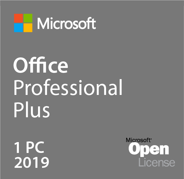 Microsoft Office 2019 Professional Plus Open License, Terminalserver geeignet, Volumenlizenz