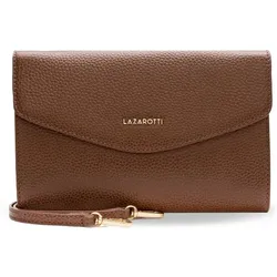 Lazarotti Bologna Leather Clutch Tasche Leder 23 cm brown