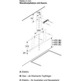 Siemens iQ100 LC65KDK20 Wand-Dunstabzugshaube