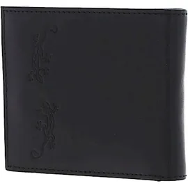 Oxmox Geldbörse Leather RFID Protect Lizard Unisex schwarz