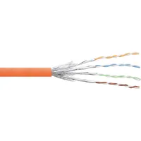 InLine Patchkabel Cat.6 S/FTP (PiMf), orange, AWG27, PVC, CU,