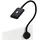 SO-Tech Junker Lighting LED Bettleuchte Leseleuchte FIORE Schwarz mit Flexiblem Leuchtenarm, 2x USB Anschlüssen und Touchsensor