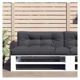 vidaXL Palettenkissen Anthrazit 120x40x12 cm Stoff