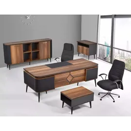 JV Möbel Büro für Office Kanzlei Praxis Komplette Einrichtung Schrank Tisch 3tlg