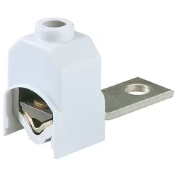 Spelsberg 07611001, Flaggen-Terminal, Aluminium/Kupfer, Gerade, Weiß, M10