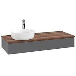 Villeroy & Boch Antao Waschtischunterschrank 1200x190x500mm L11052GK mit Beleuchtung FK/AP: GK/2
