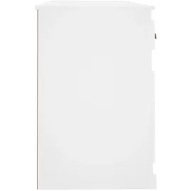 vidaXL Schreibtisch mit Stauraum Weiß