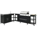 vidaXL G-Grill Kit 4+1 Hoek De Model