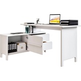 Home Affaire Schreibtisch »Luven«, Breite 140-220 cm, weiß