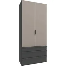 WIMEX Falttürenschrank Oxford 100 x 236 x 58 cm Grau