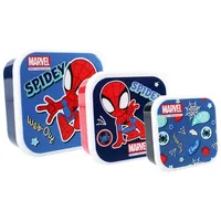 SpiderMan Lunchbox Kinder Brotdose – Vielseitige 3-in-1 Lunchbox für