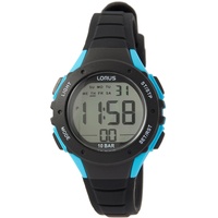 Lorus Jungen Digital Quarz Uhr mit Silikon Armband R2359PX9, Schwarz