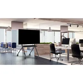 Vision VFM-F12 – Display Staffelei Trolley mit Ablage für 55–100′′