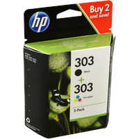 2 HP Tinten 3YM92AE  303  schwarz+color