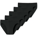 SCHIESSER Uncover Cotton Minislip schwarz M 5er Pack