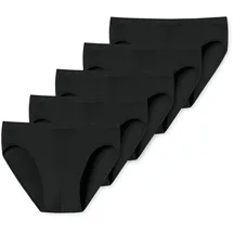 SCHIESSER Uncover Cotton Minislip schwarz M 5er Pack