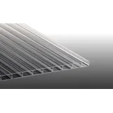 Polycarbonat Stegplatte, 16/32 mm Glasklare Doppelstegplatten 980 / 1200 x 1000 - 7000 mm - hagelfeste Hohlkammerplatte für Terrassenüberdachungen