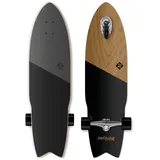 Street Surfing Shark Attack 36" Zelfrijdend Longboard Koa Black, 11-02-001-2, Multicolored, Standard