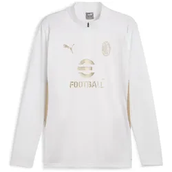 PUMA AC Mailand 1/4-Zip Trainings-Top Herren 14 - PUMA white/matte PUMA gold XXL