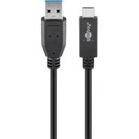 goobay USB-A auf USB-C 0,5 m Schwarz