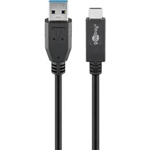 goobay USB-A auf USB-C 0,5 m Schwarz