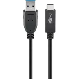 goobay USB-A auf USB-C 0,5 m Schwarz