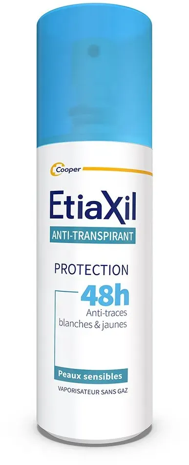 ETIAXIL - Déodorant Anti-transpirant - Traitement Transpiration Modérée - Aisselles - Protection 48h - Spray Aisselles - Fabriqué en France 100 ml déodorant