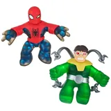 Heroes of Goo Jit Zu Bandai CO41378 Action-Figur, Spiderman, VS DR Octopus, Mehrfarbig, 2 Stück