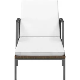 furnicato Sonnenliegen 2 Stück 195 x 60 x 95 cm Braun