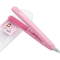 Mini Haarglätter Glätteisen 2 in 1 Schnellaufheizende Keramik Turmalinplatte Lockenstab für kurzes Haar,Pony,dünnes Haar