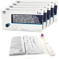 Anbio 5x Stück Corona Schnelltest Selbsttest COVID-19 Antigen-Schnelltestkit zur Eigenanwendung Testkassete Probentupfer Antigenextrakt