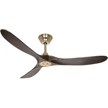 CasaFan Eco Genuino 152 cm MG-NB Deckenventilator nussbaum/gold