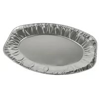 Papstar Starpak 10 Servierplatten, Alu oval