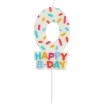 Folat Cozy Sprinkles Kuchen Kerze 7 cm mehrfarbig