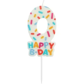 Folat Cozy Sprinkles Kuchen Kerze 7 cm mehrfarbig
