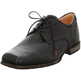 THINK! Herren GURU chromfrei gegerbte nachhaltige Halbschuhe, Schwarz 0010