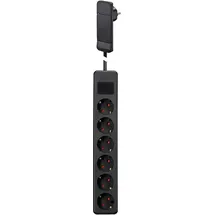 Gebro Steckdosenleiste 1,5 m Schwarz 6 St.