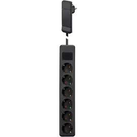 Gebro Steckdosenleiste 1,5 m Schwarz 6 St.