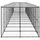 vidaXL Outdoor-Hundezwinger 13,2 m x 2,2 m x 1,8 m Stahl Schwarz