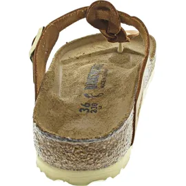 Birkenstock Gizeh Braided Nubukleder geölt cognac 38