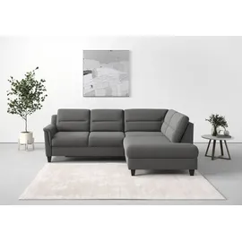 sit&more Ecksofa »Farö L-Form« inklusive Federkern, wahlweise mit Bettfunktion und Bettkasten