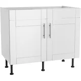 OPTIFIT Spülenschrank »Ahus«, Breite 100 cm, weiß