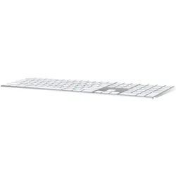 Apple Magic Keyboard mit Ziffernblock Silber/Weiß Englisch (UK) Kabellos