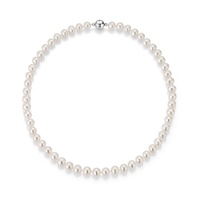 Firetti Perlenkette »Schmuck Geschenk Halsschmuck Halskette Perle«, 67445054-50 silberfarben-weiß