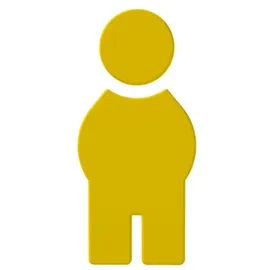 Hewi 801 Symbol Mann 801.91.01018 senfgelb, selbstklebend