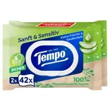 Tempo Feuchtes Toilettenpapier Sanft & Sensitiv Duo-Pack 2 x 42 Tücher